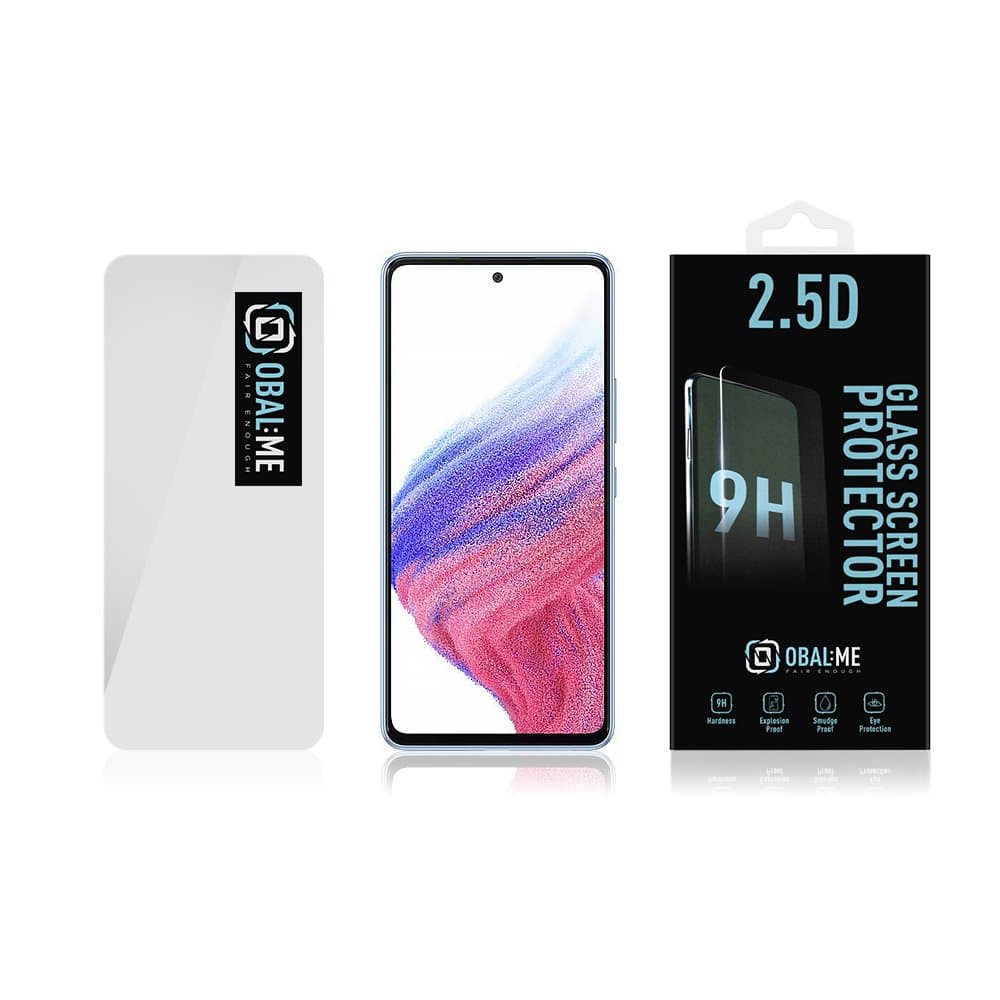 Obal:Me 2.5D Tvrzené Sklo pro Samsung Galaxy A52/A52 5G/A52s 5G/A53 5G Clear - náhled 3