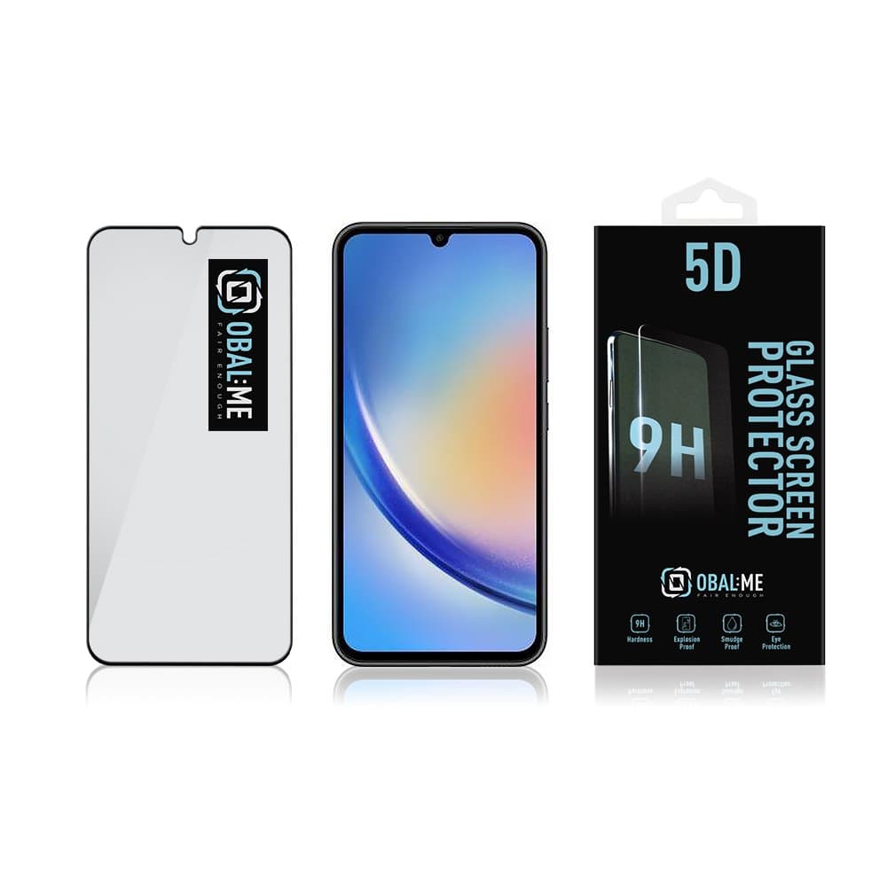 Obal:Me 5D Tvrzené Sklo pro Samsung Galaxy A34 5G Black - náhled 3