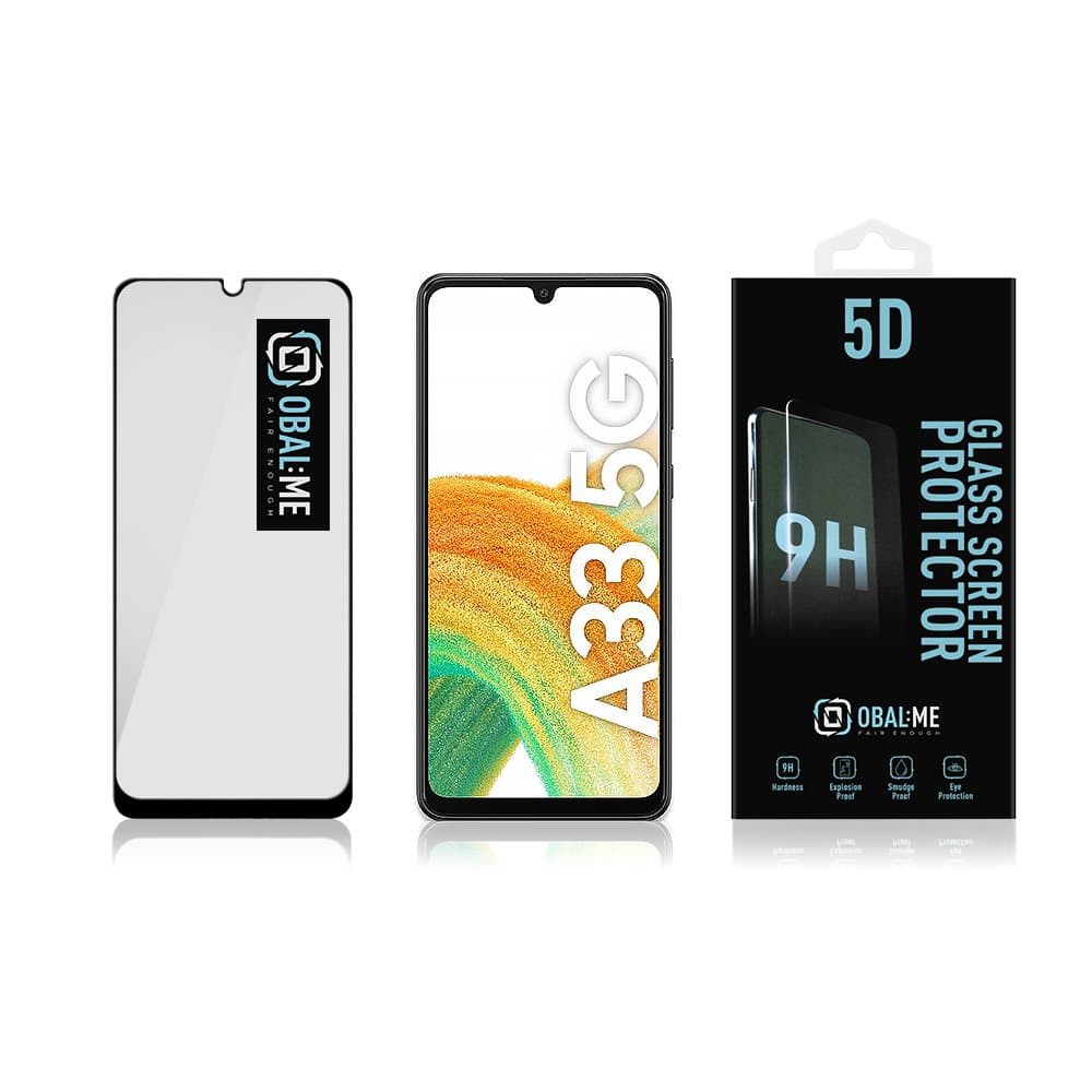 Obal:Me 5D Tvrzené Sklo pro Samsung Galaxy A33 5G Black - náhled 3