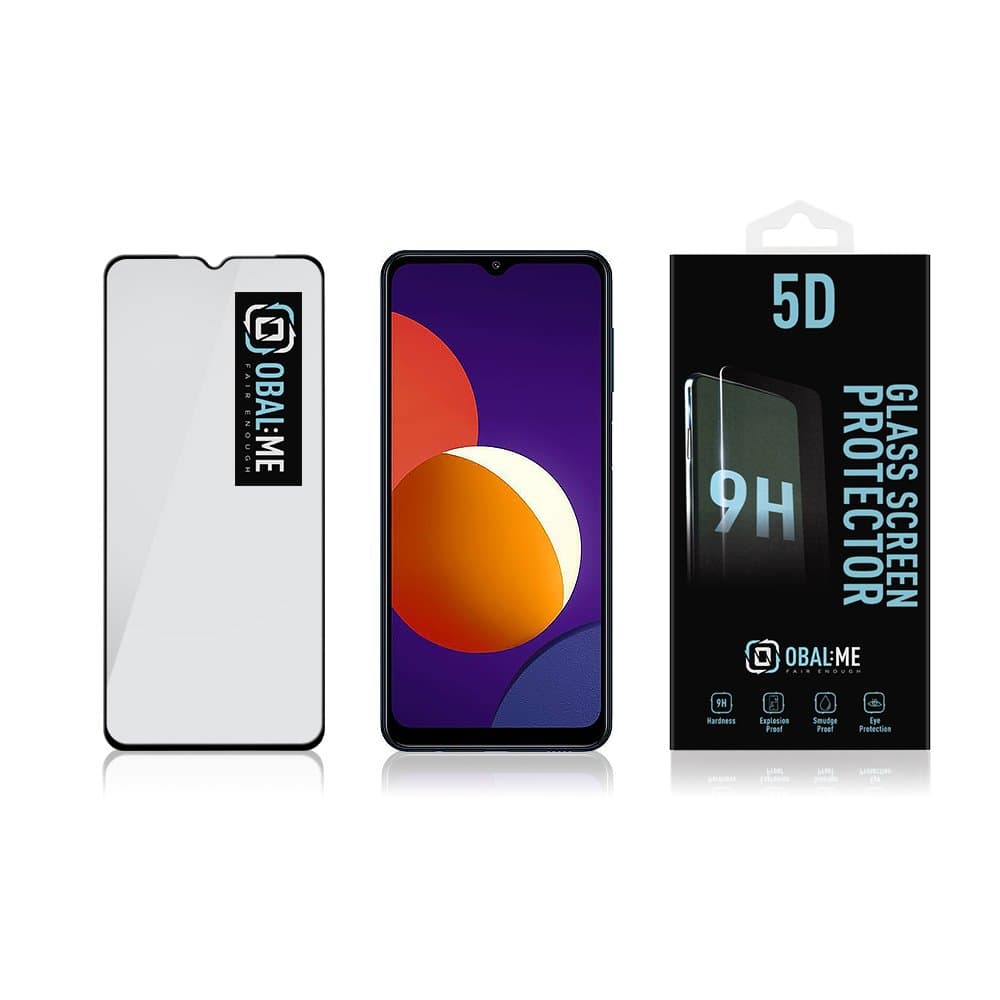 Obal:Me 5D Tvrzené Sklo pro Samsung Galaxy M12/A32 5G/A12/A02s Black - náhled 3