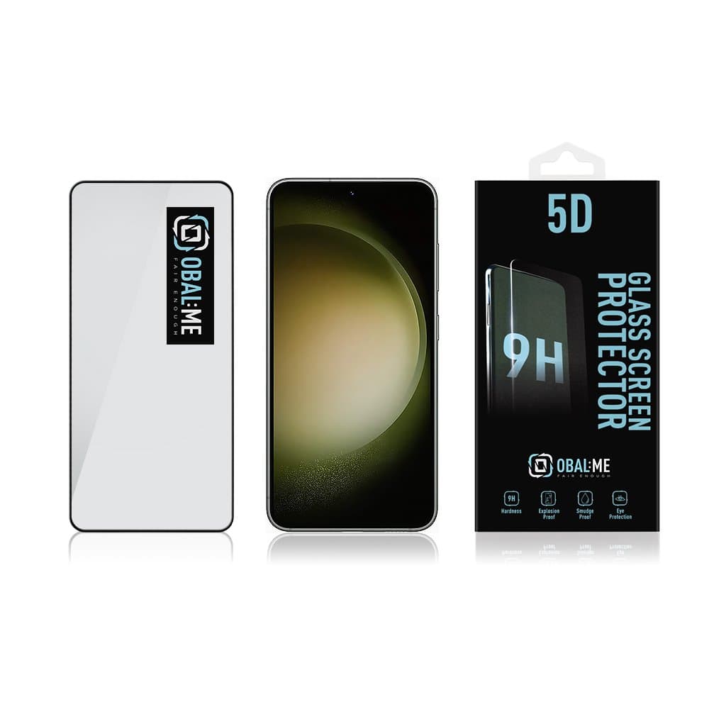 Obal:Me 5D Tvrzené Sklo pro Samsung Galaxy S23 Black - náhled 3