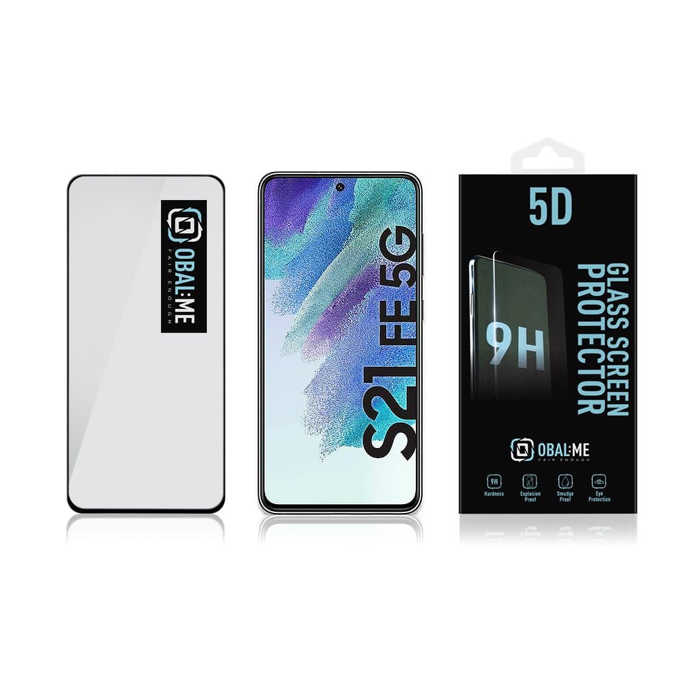 Obal:Me 5D Tvrzené Sklo pro Samsung Galaxy S21 FE 5G Black - náhled 3