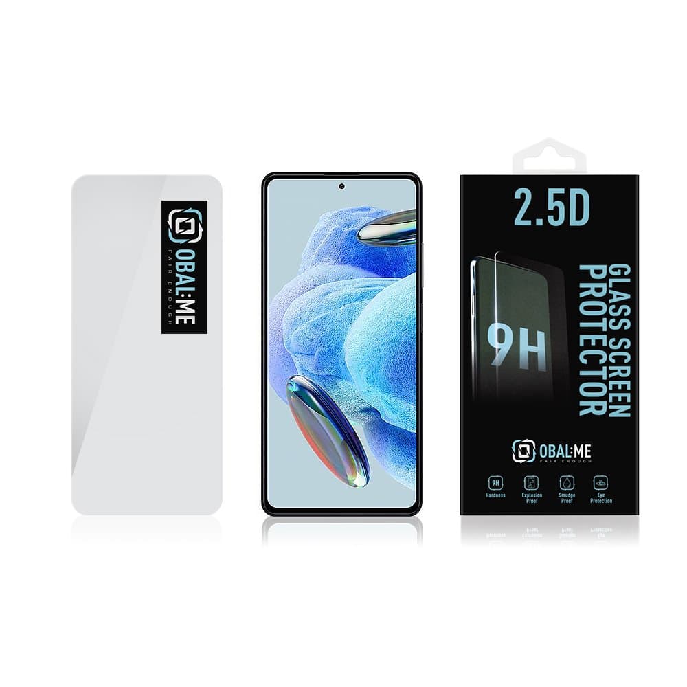 Obal:Me 2.5D Tvrzené Sklo pro Xiaomi Redmi Note 12 Pro 5G Clear - náhled 3
