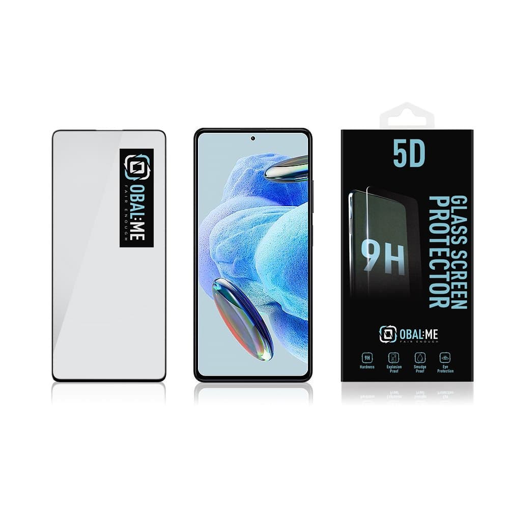 Obal:Me 5D Tvrzené Sklo pro Xiaomi Redmi Note 12 Pro 5G Black - náhled 3