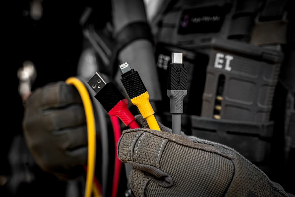 Tactical Fat Man Cable USB-C/Lightning 1m Red - náhled 3