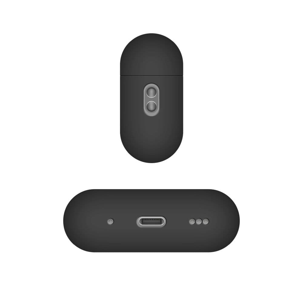 Ultratenké silikonové pouzdro FIXED Silky pro Apple AirPods Pro 3, černé - náhled 3