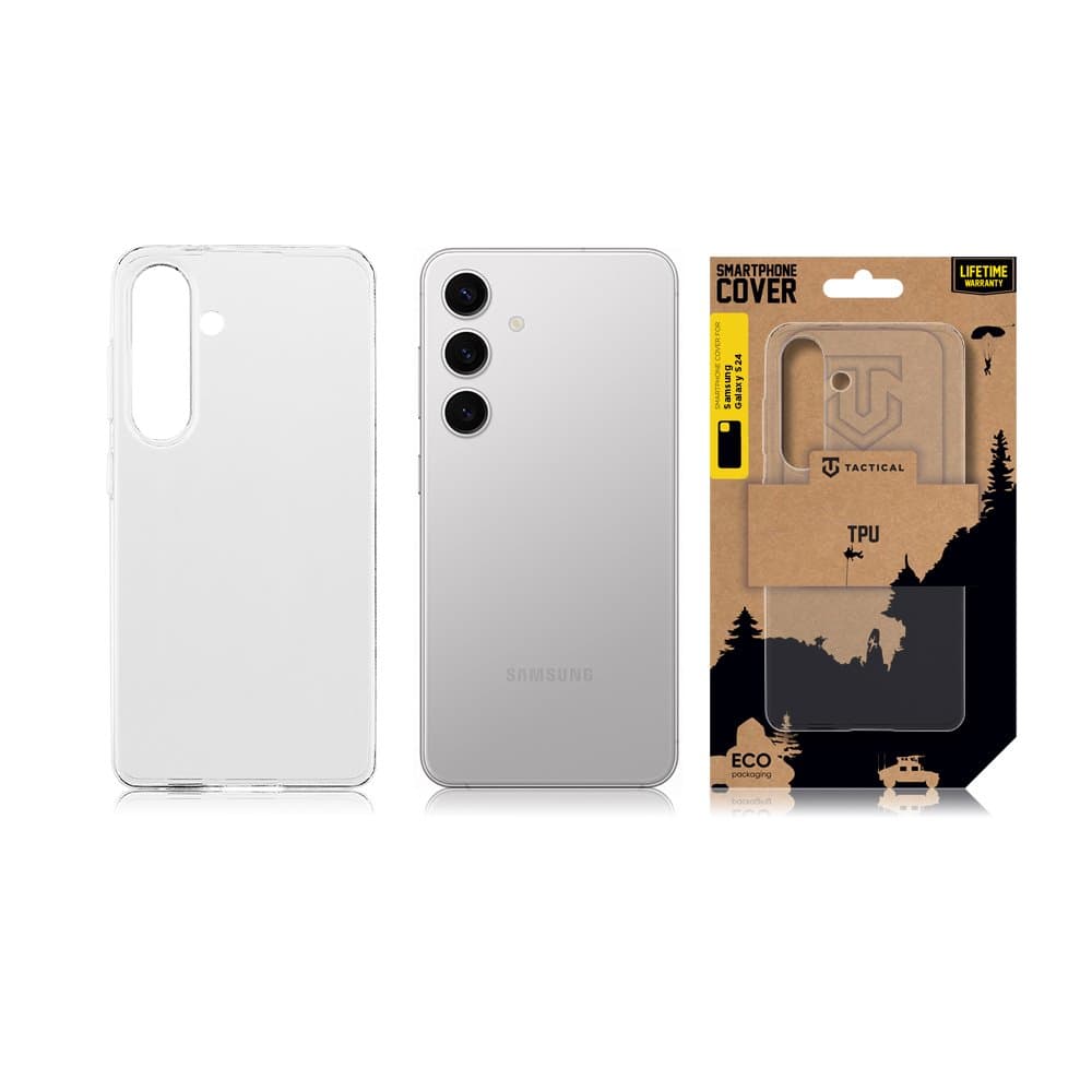 Zadní kryt Tactical pro Samsung S24 průhledný - náhled 3