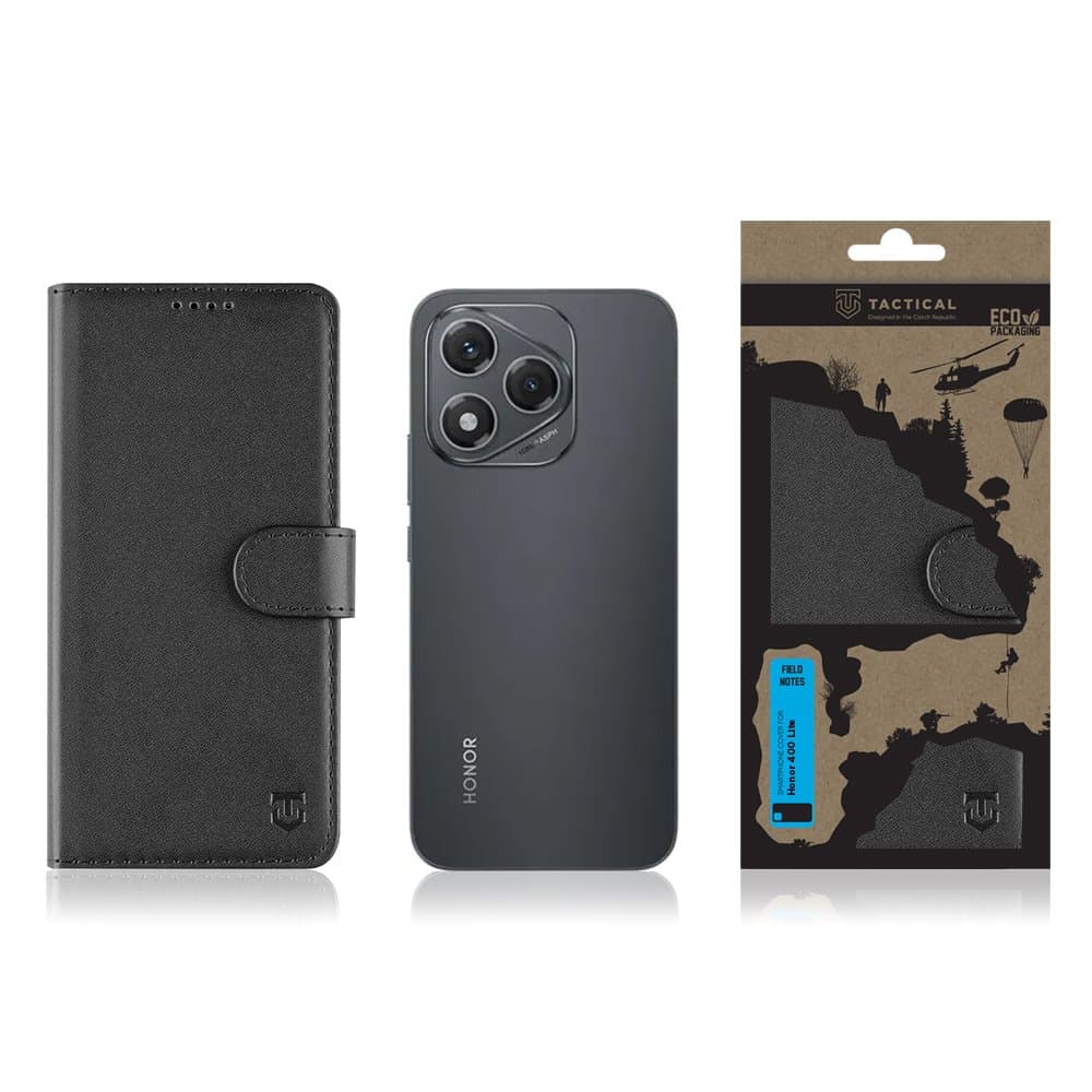 Knížkové pouzdro Tactical Field Notes pro Honor 400 Lite Black - náhled 3