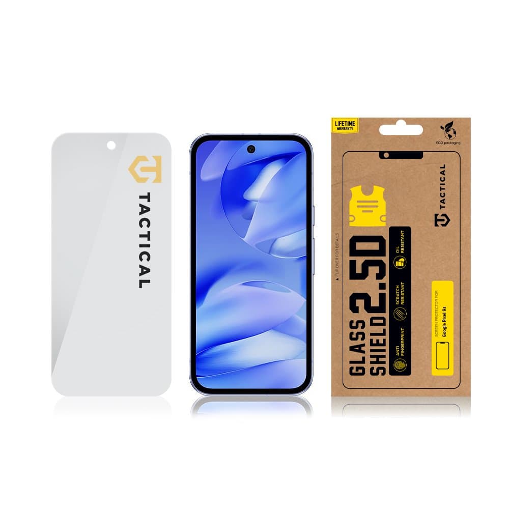 Tvrzené sklo Tactical Glass Shield 2.5D pro Google Pixel 9a Clear - náhled 3