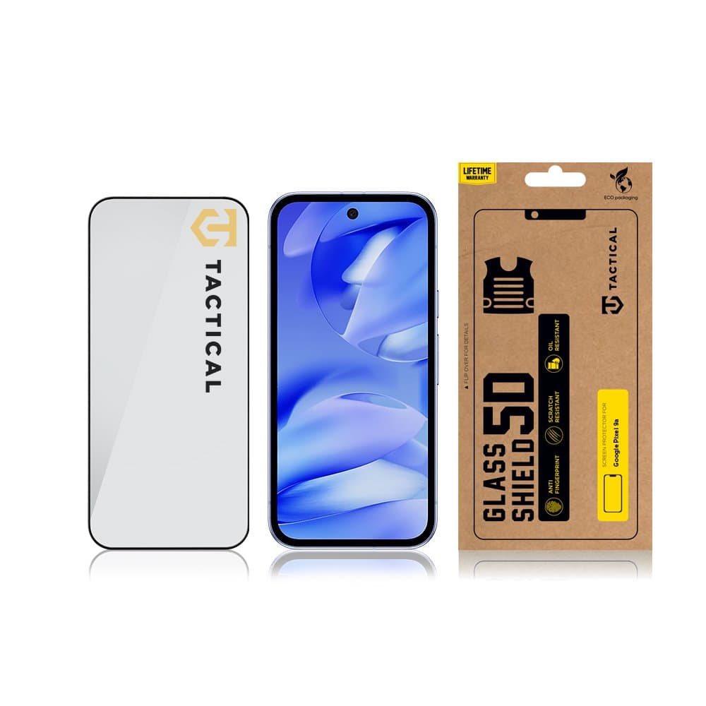 Tvrzené sklo Tactical Glass Shield 5D pro Google Pixel 9a Black - náhled 3