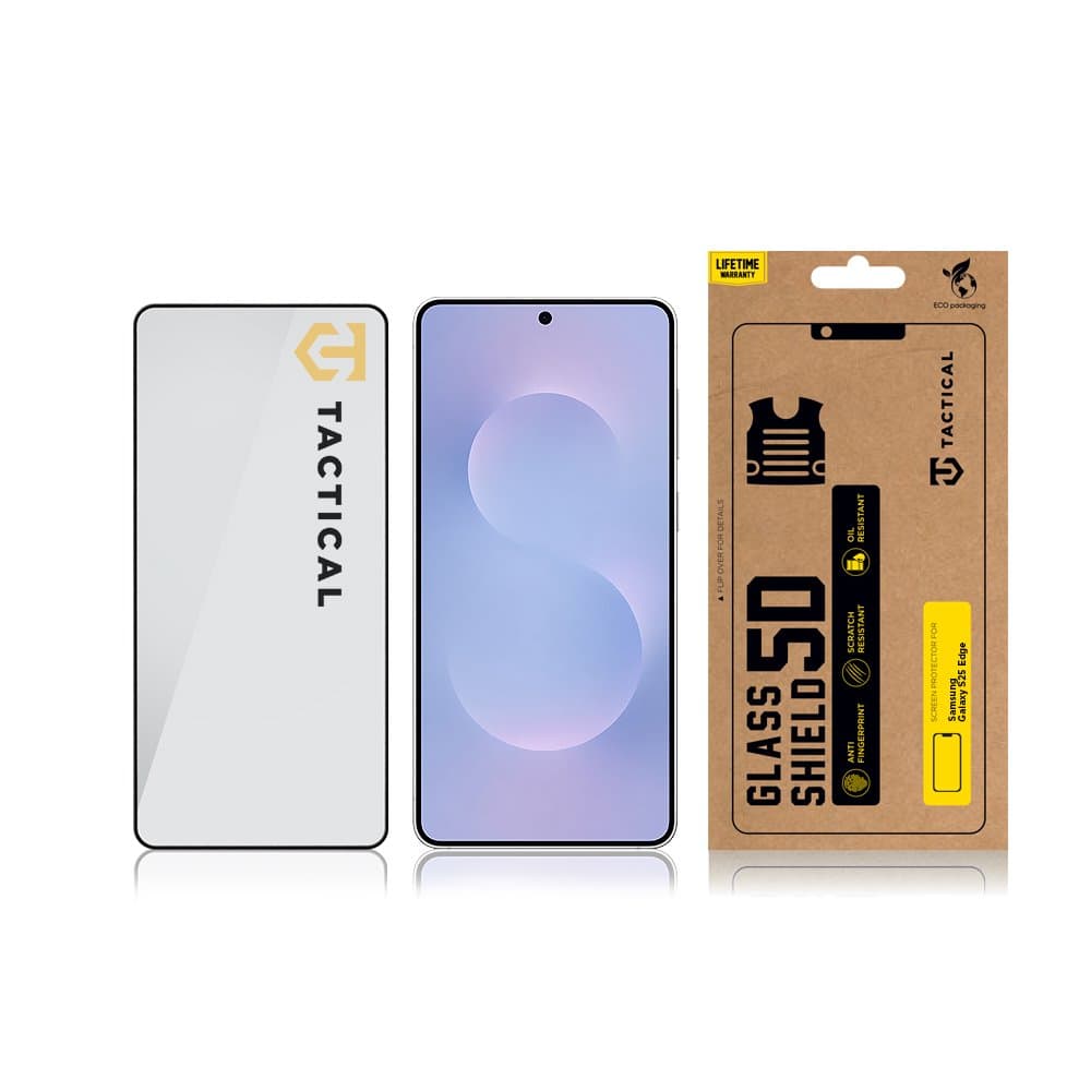 Tvrzené sklo Tactical Glass Shield 5D pro Samsung Galaxy S25 Edge Black - náhled 3