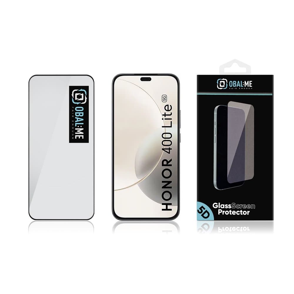 Tvrzené sklo OBAL:ME 5D pro Honor 400 Lite Black - náhled 3
