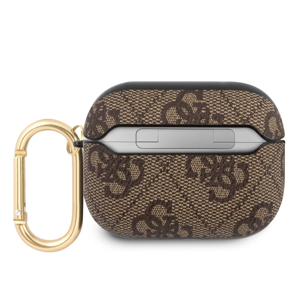 Guess 4G Script PC/PU Pouzdro pro Airpods Pro Brown - náhled 3