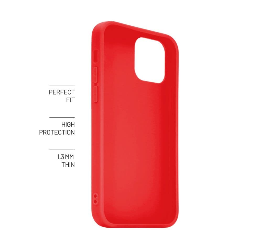 Zadní pogumovaný kryt FIXED Story pro Samsung Galaxy S24, červený - náhled 3