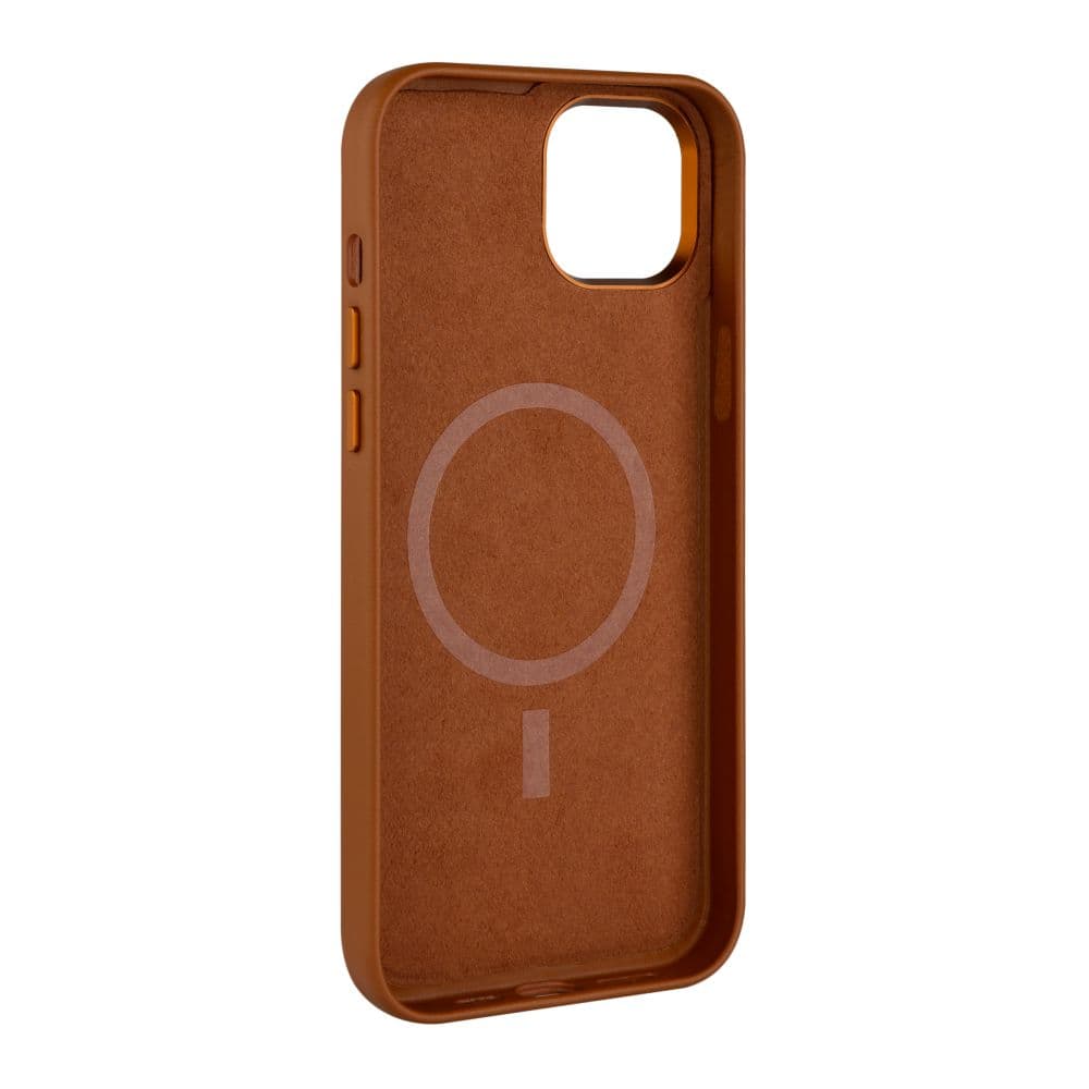Kožený zadní kryt FIXED MagLeather s podporou MagSafe pro Apple iPhone 12/12 Pro, hnědý - náhled 3
