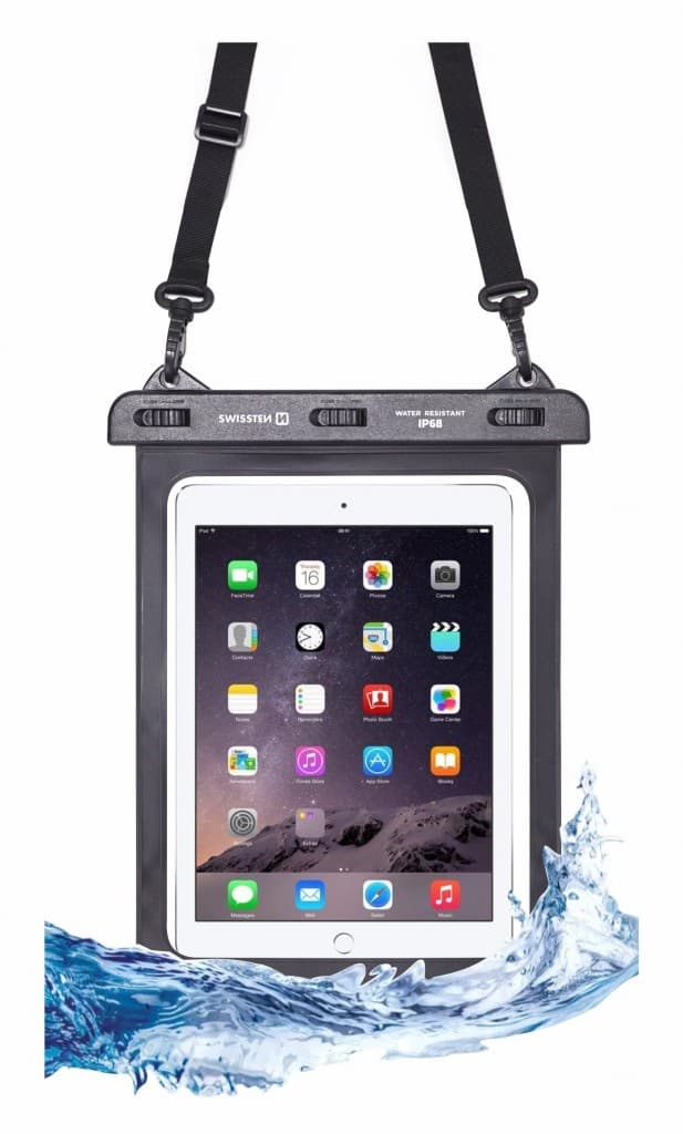 Vodotěsné pouzdro na tablet Swissten Waterproof 10,1" černé - náhled 3