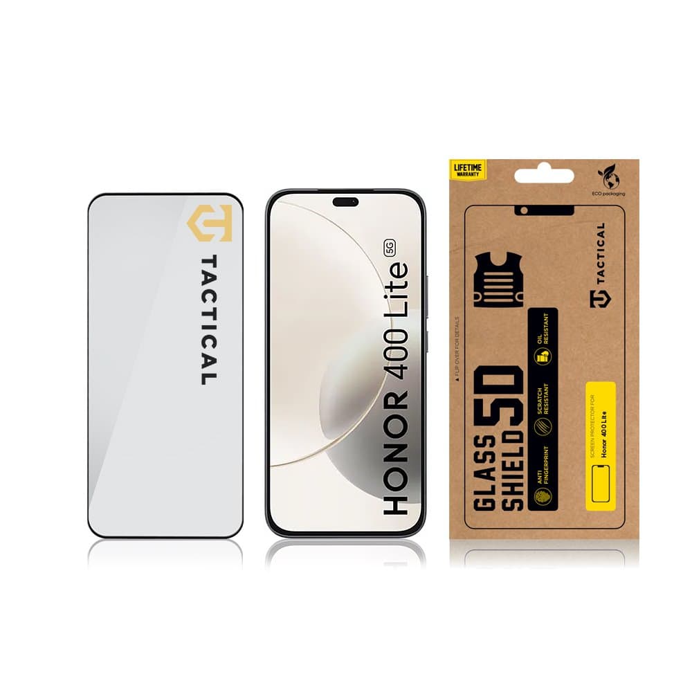 Tvrzené sklo Tactical Glass Shield 5D pro Honor 400 Lite Black - náhled 3