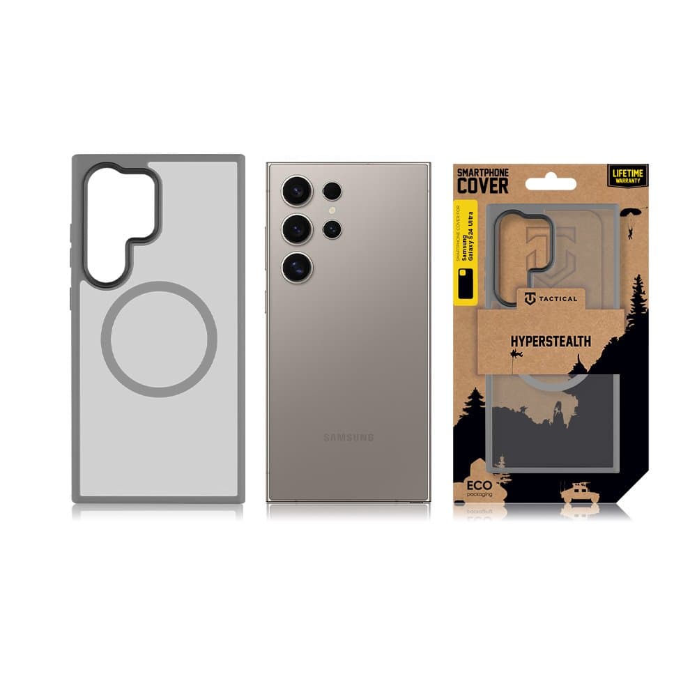 Tactical MagForce Hyperstealth Kryt pro Samsung Galaxy S24 Ultra Light Grey - náhled 3