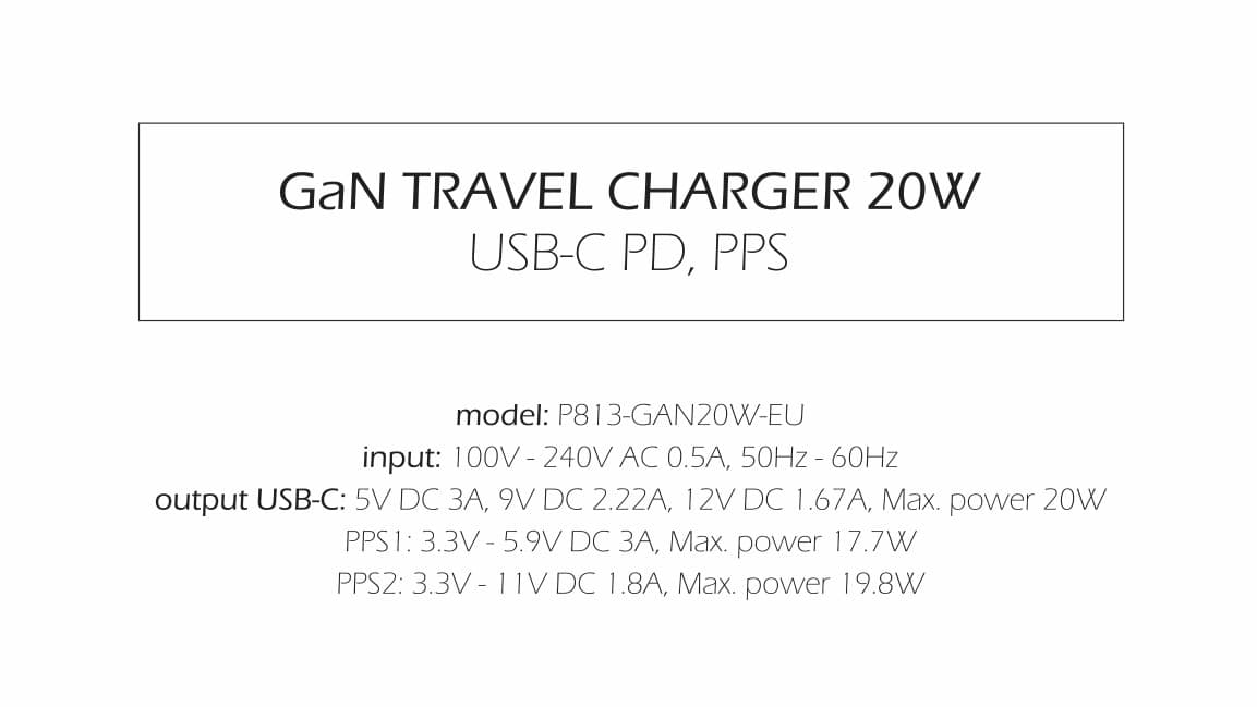 Adaptér Swissten Gan s funkcí rychlonabíjení 1x USB-C 20W bílý - náhled 3