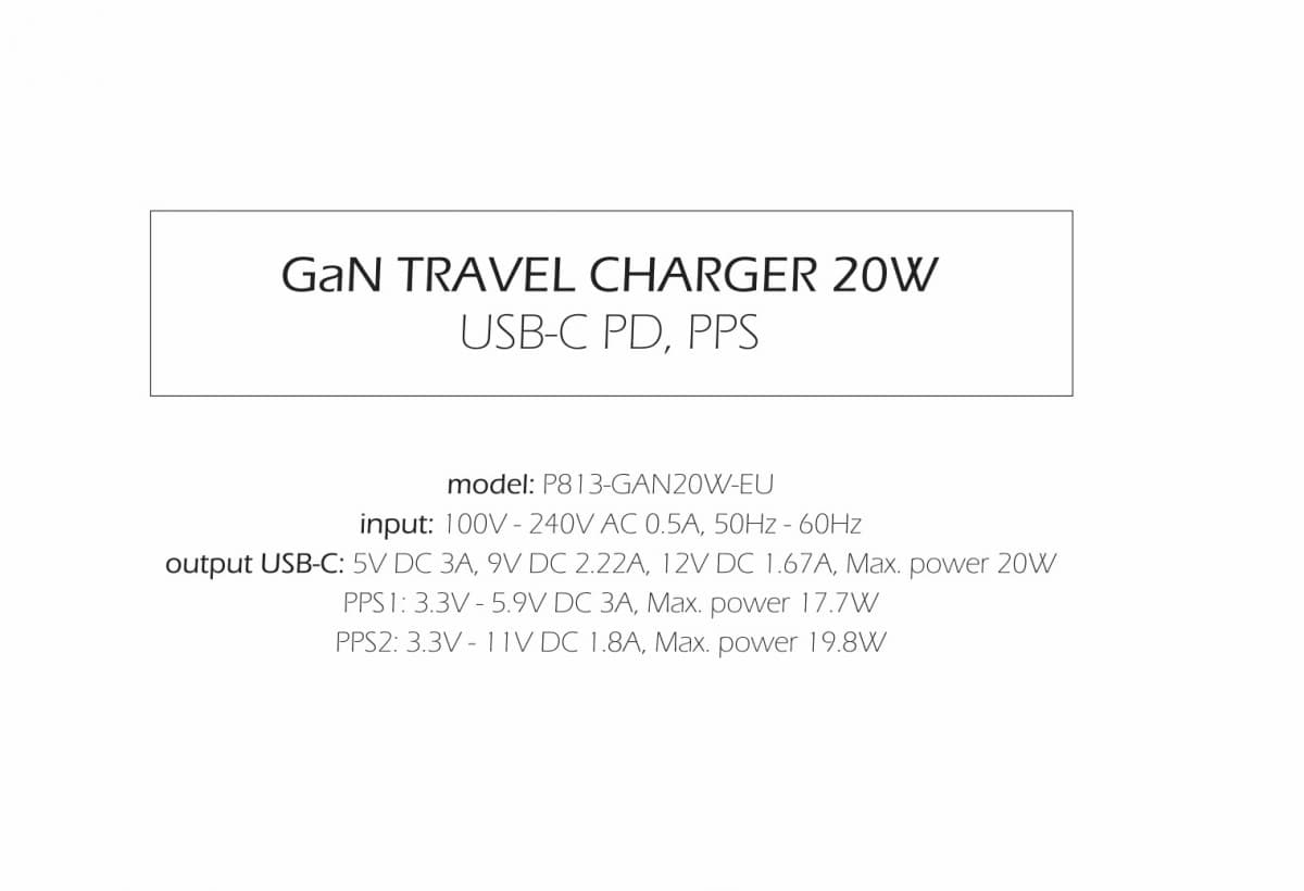 Adaptér Swissten Gan s funkcí rychlonabíjení 1x USB-C 20W černý - náhled 3