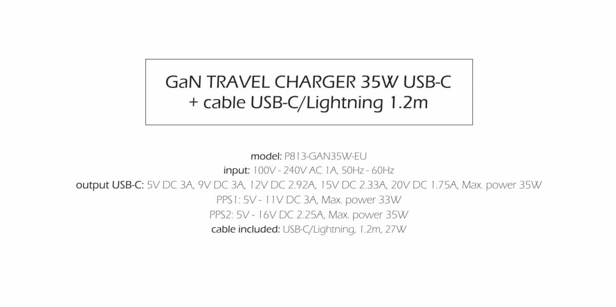 Rychlonabíječka Swissten vč. datového kabelu Lightning 1.2m 35W černá - náhled 3