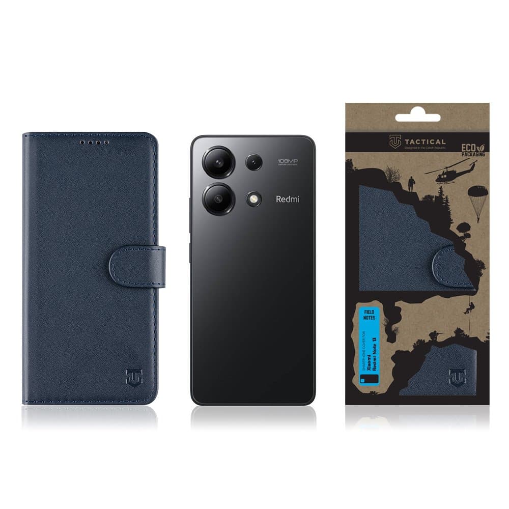Knížkové pouzdro Tactical Field Notes pro Xiaomi Redmi Note 13 5G modré - náhled 3