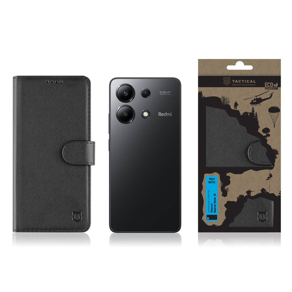 Knížkové pouzdro Tactical Field Notes pro Xiaomi Redmi Note 13 5G černé - náhled 3
