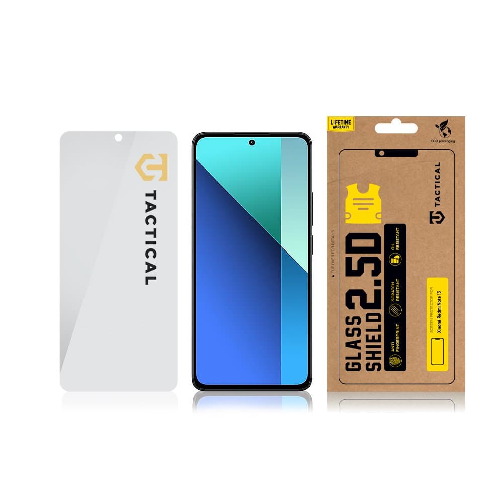 Tvrzené sklo Tactical Glass Shield pro Xiaomi Redmi Note 13 4G - Note 13 5G - Note 14S - náhled 3