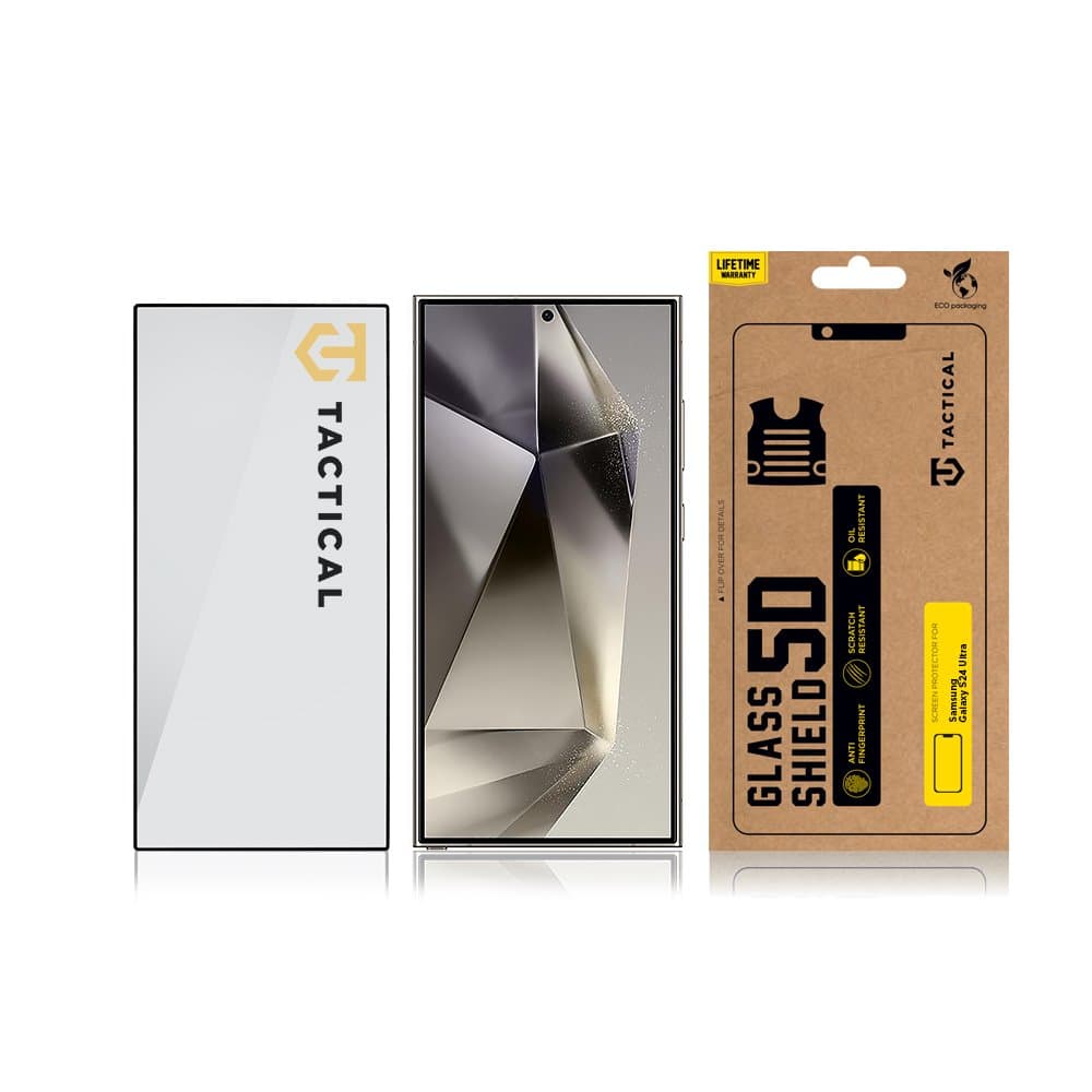 Tvrzené sklo Tactical pro Samsung S24 Ultra 5D černé - náhled 3