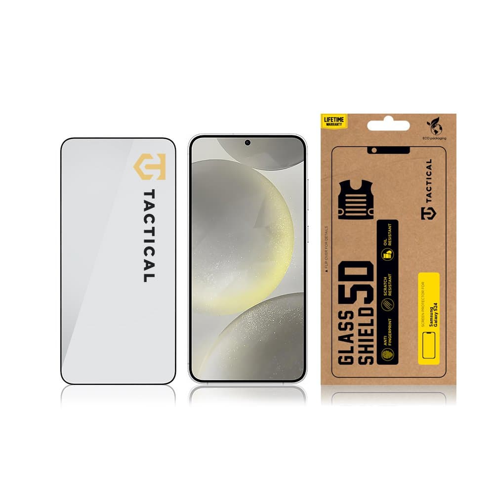 Tvrzené sklo Tactical pro Samsung S24 - S25 5D černé - náhled 3
