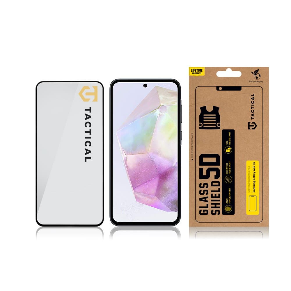 Tvrzené sklo Tactical pro Samsung A35 5D černé - náhled 3