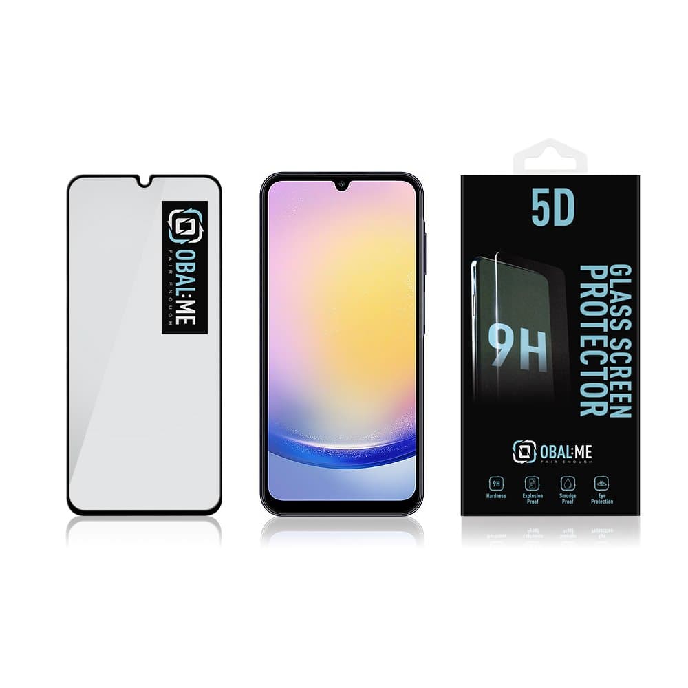OBAL:ME 5D Tvrzené Sklo pro Samsung Galaxy A25 5G Black - náhled 3
