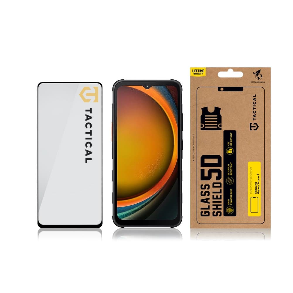 Tvrzené sklo Tactical Glass Shield pro Samsung Xcover 7 5D černé - náhled 3