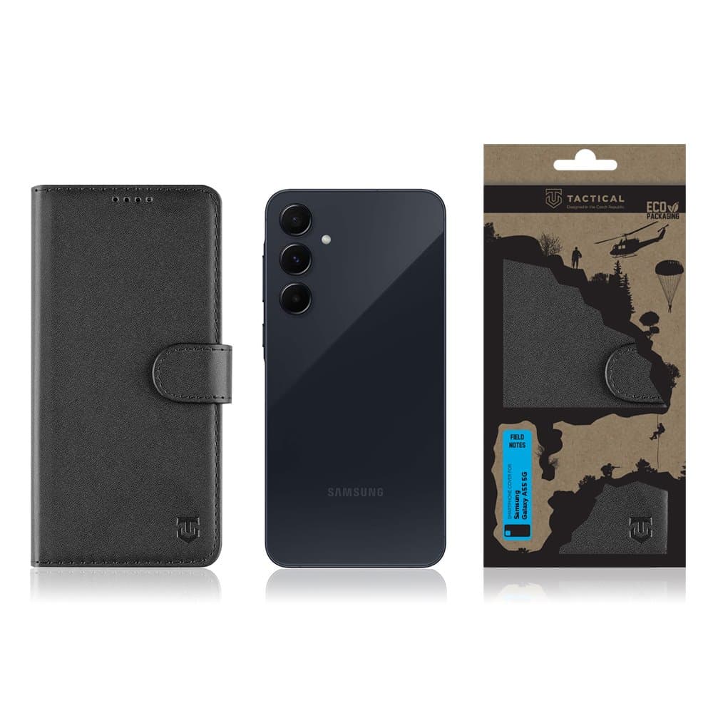 Knížkové pouzdro Tactical Field Notes pro Samsung A55 černé - náhled 3
