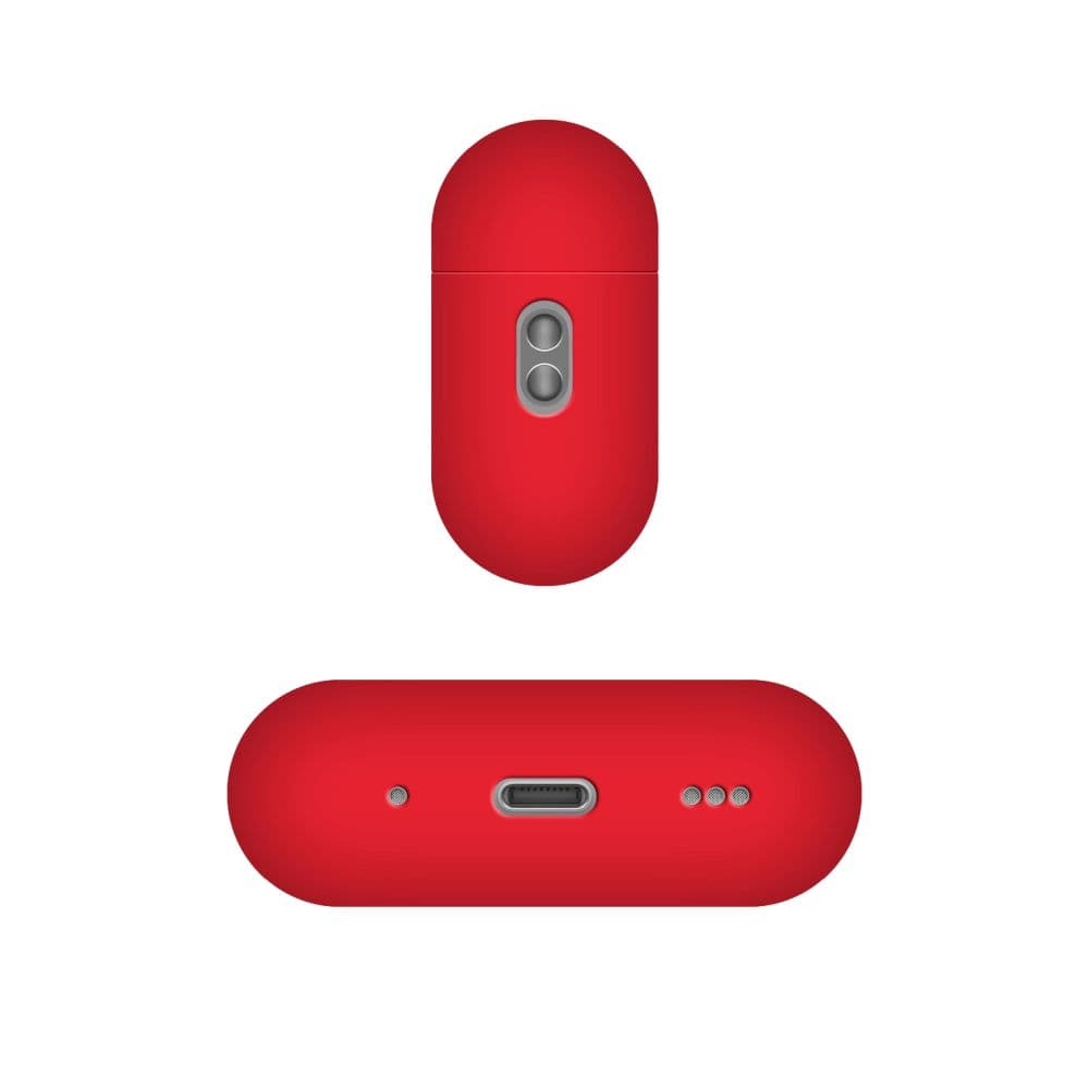 Ultratenké silikonové pouzdro FIXED Silky pro Apple AirPods Pro 3, červené - náhled 3
