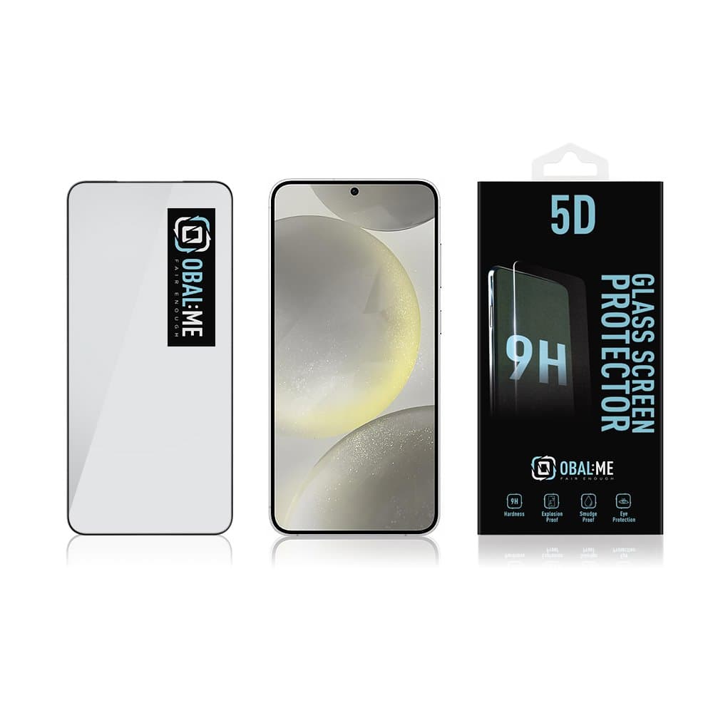 Tvrzené sklo OBAL:ME 5D pro Samsung Galaxy S24 Plus - S25 Plus Black - náhled 3