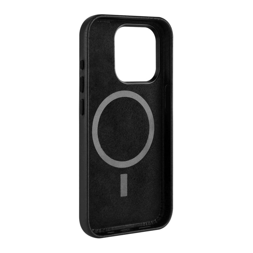 Kožený zadní kryt FIXED MagLeather s podporou MagSafe pro Apple iPhone 16 Plus, černý - náhled 3