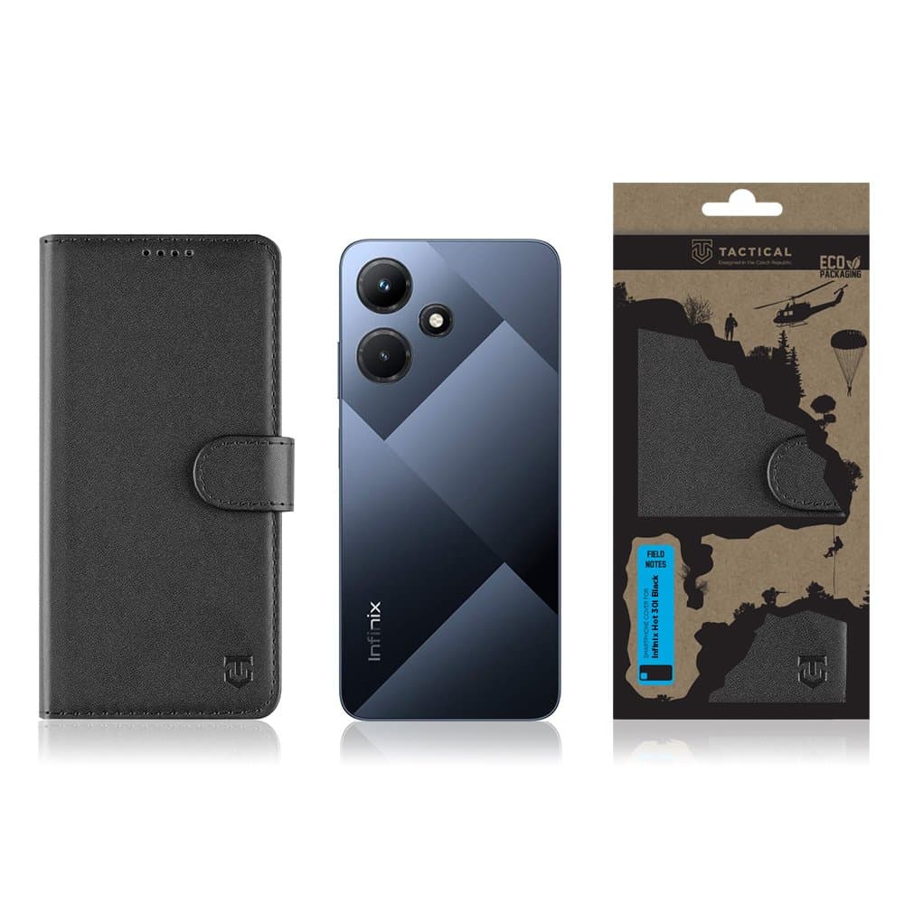 Knížkové pouzdro Tactical Field Notes pro Infinix Hot 30i černé - náhled 3