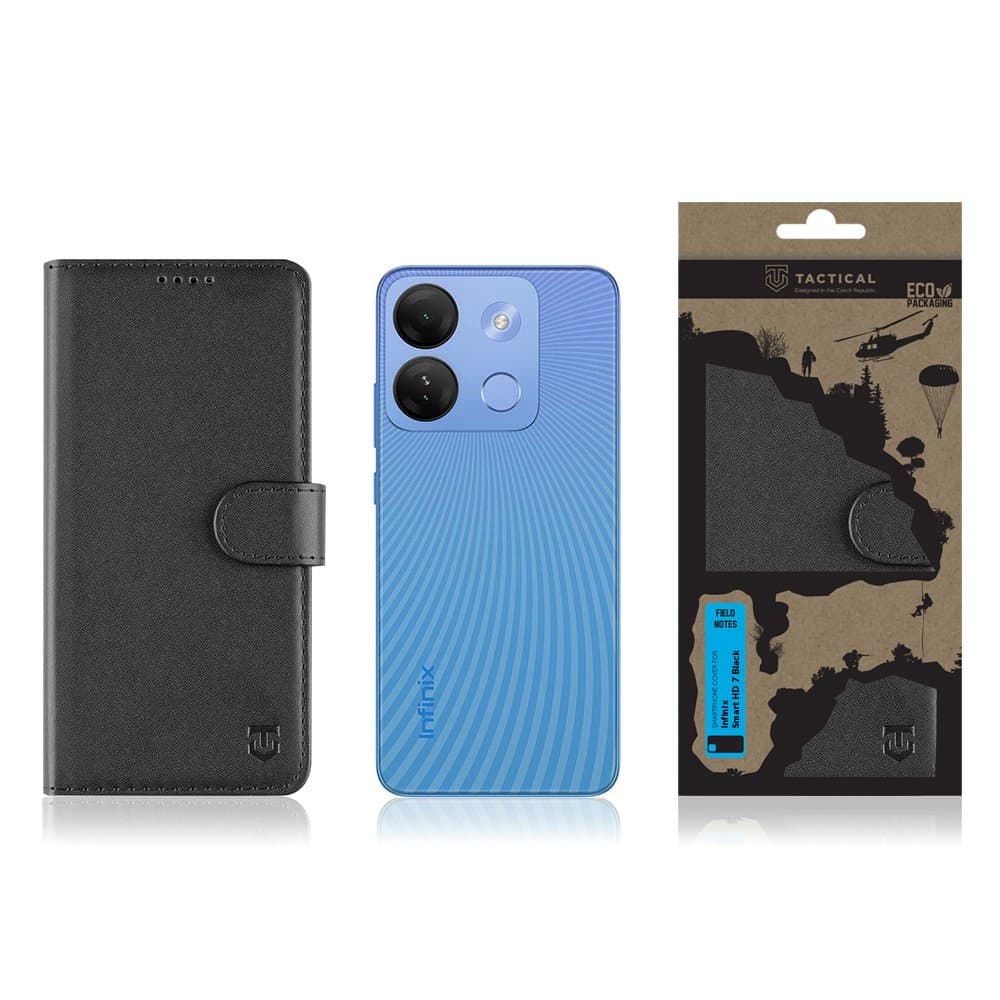 Knížkové pouzdro Tactical Field Notes pro Infinix Smart 7 HD černé - náhled 3