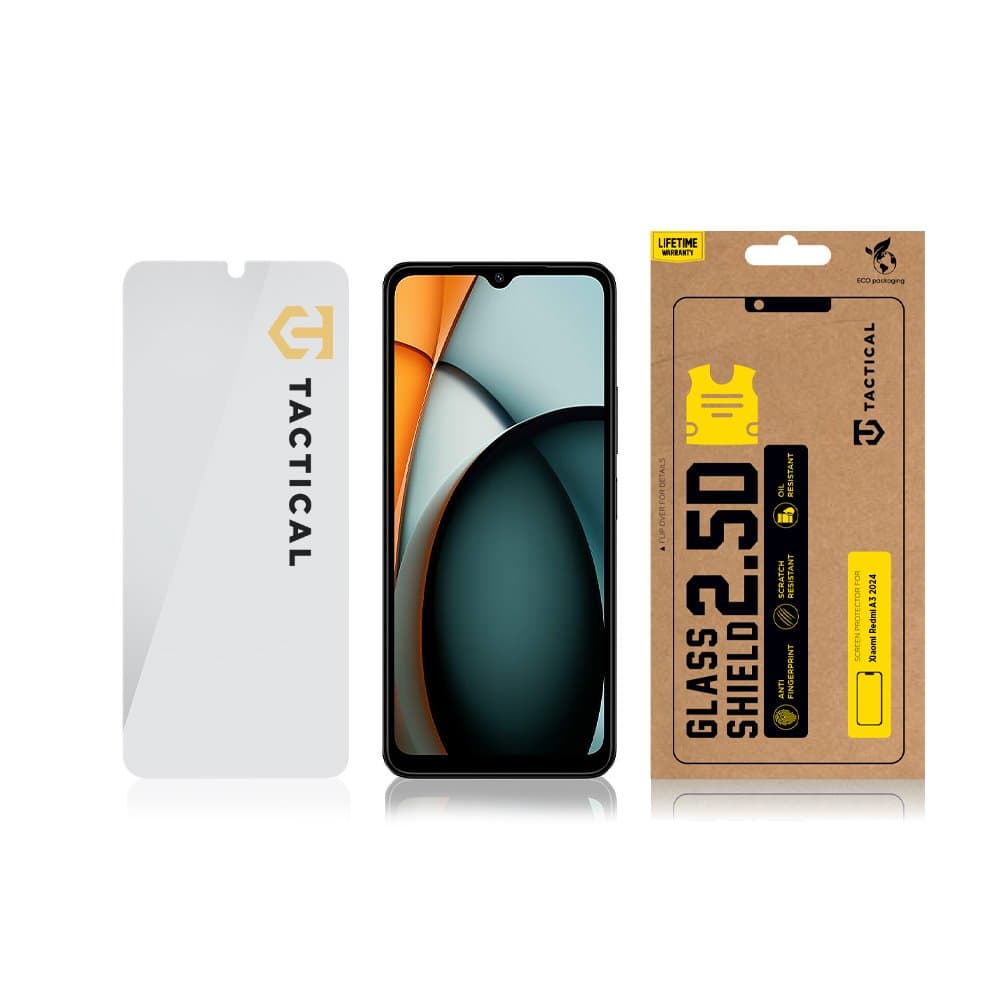 Tvrzené sklo Tactical Glass Shield pro Xiaomi Redmi A3 - náhled 3