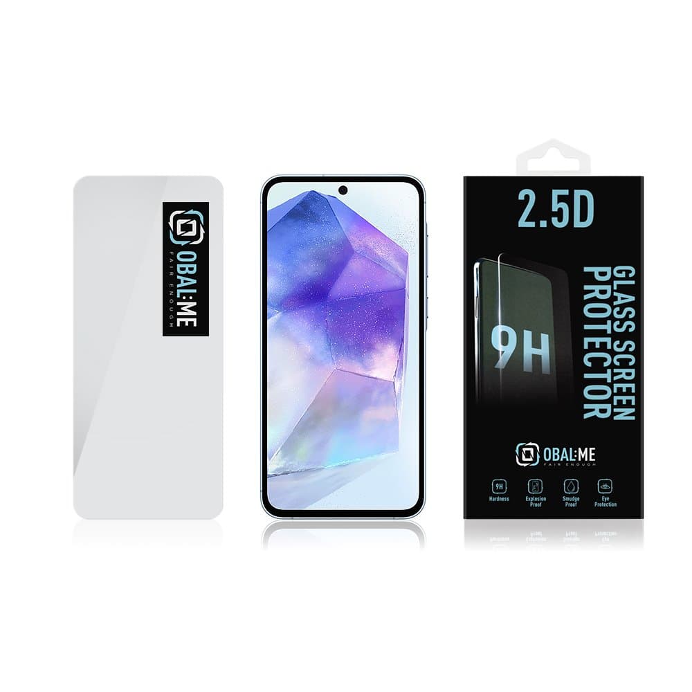 OBAL:ME 2.5D Tvrzené Sklo pro Samsung A55 Clear - náhled 3