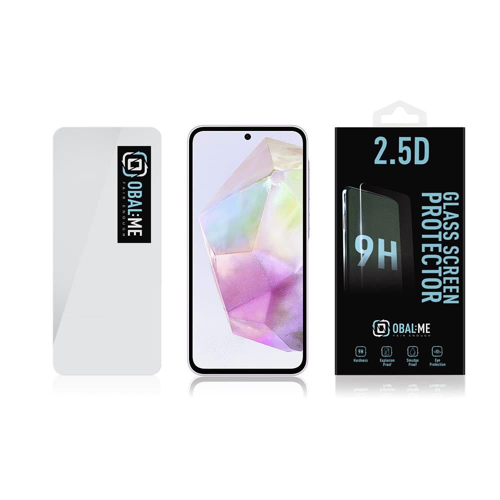OBAL:ME 2.5D Tvrzené Sklo pro Samsung A35 Clear - náhled 3