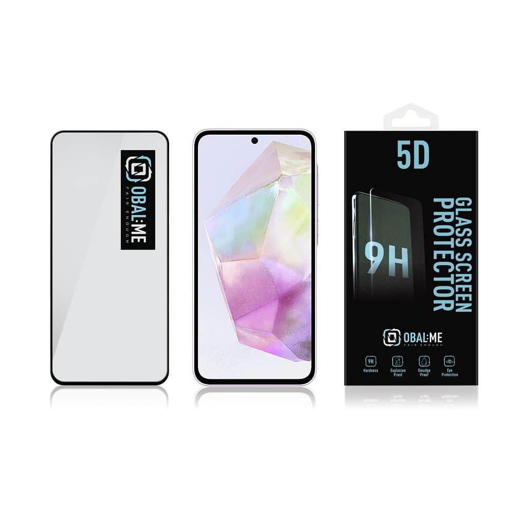 OBAL:ME 5D Tvrzené Sklo pro Samsung Galaxy A35 Black - náhled 3