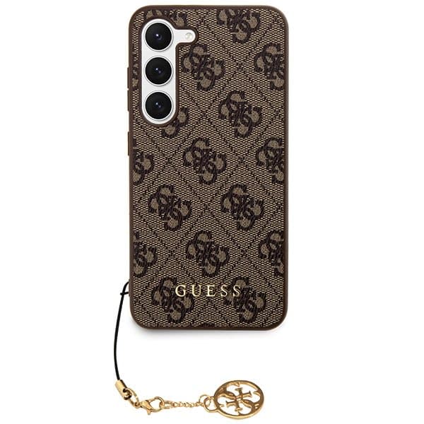 Guess 4G Charms Zadní Kryt pro Samsung Galaxy A35 5G Brown - náhled 3
