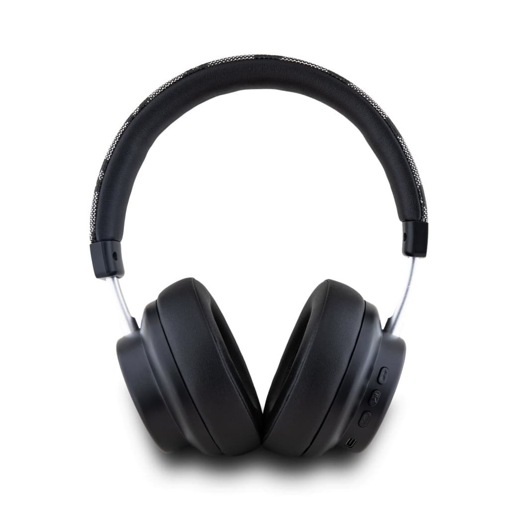 Sluchátka DKNY PU Leather Checkered Pattern Bluetooth Stereo Headphone Black - náhled 3