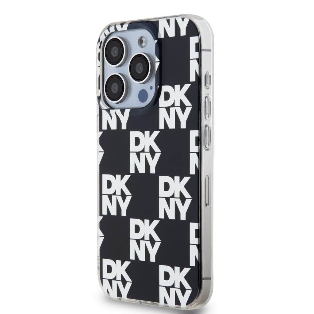 Zadní Kryt DKNY PC/TPU Checkered Pattern pro iPhone 14 Pro Max černý - náhled 3