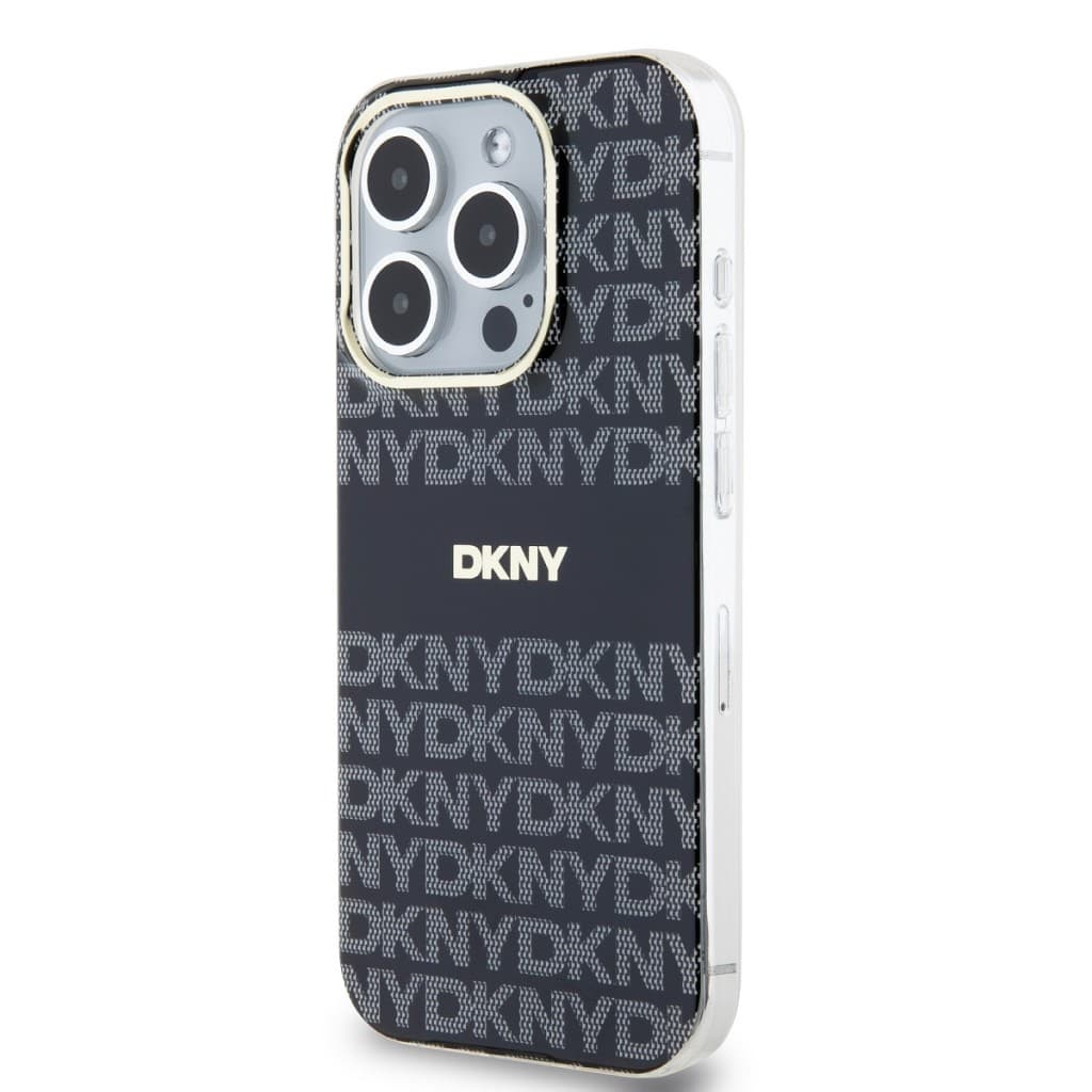 Zadní Kryt DKNY PC/TPU Repeat Pattern Tonal Stripe Magsafe pro iPhone 13 Pro Max Black - náhled 3
