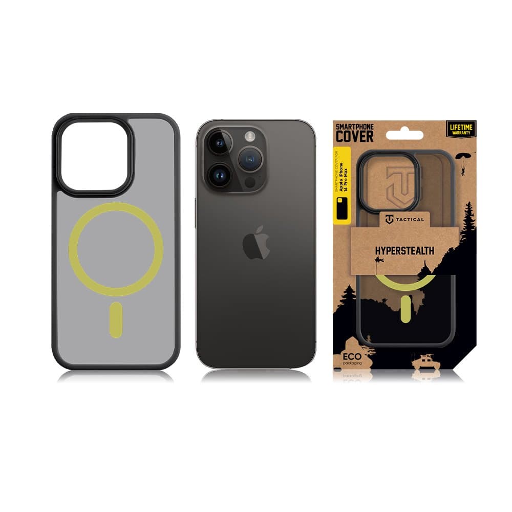 Tactical MagForce Hyperstealth 2.0 Kryt pro iPhone 14 Pro Max Black/Yellow - náhled 3