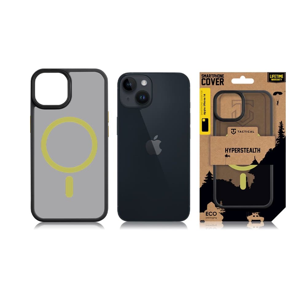 Tactical MagForce Hyperstealth 2.0 Kryt pro iPhone 14 Black/Yellow - náhled 3