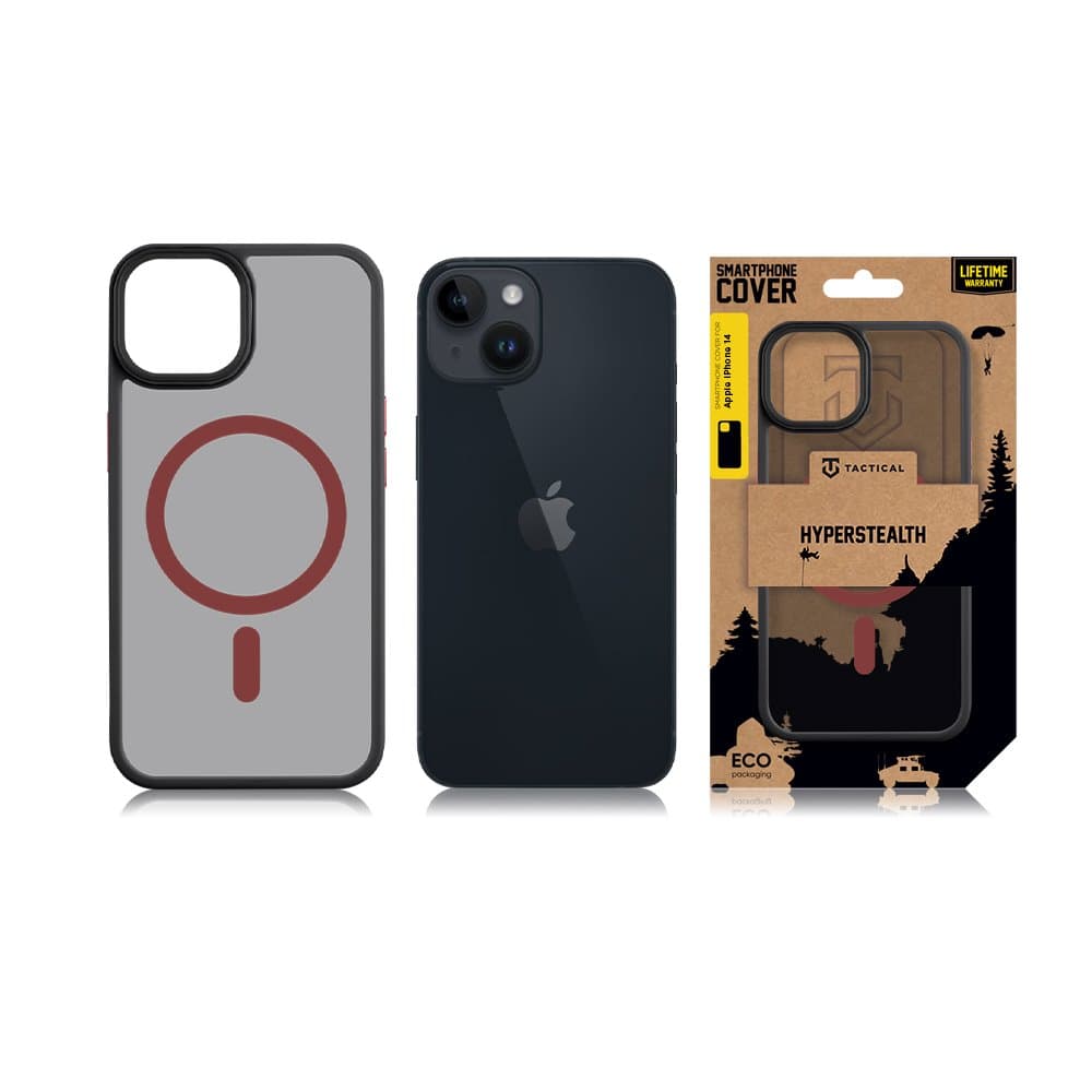 Tactical MagForce Hyperstealth 2.0 Kryt pro iPhone 14 Black/Red - náhled 3
